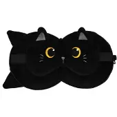 Itotal - Pillow with Sleep Mask - Black Cat