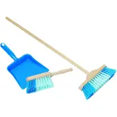 Goki Plastic dustpan, handbroom and broom, 3 År