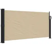 vidaXL Indragbar sidomarkis beige 100x300 cm