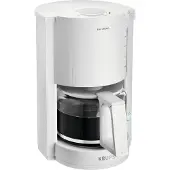 Krups F30901, Droppande kaffebryggare, 1050 W, Vit