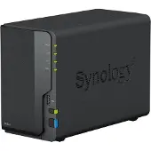 Synology DiskStation DS223 NAS-serverhölje 0 GB 2 Bay USB 3.0 Frontanslutning, hård- och mjukvara , Hårdvaru-kryptering, Cloud-kompatibel, Extern