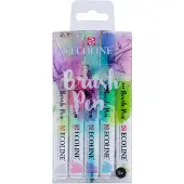 Ecoline brush pen-set Pastell | 5 färger