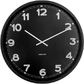 Karlsson KA5848BK New Classic Large Svart väggklocka 60 cm