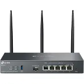 TP-LINK Omada ER706W V1 - trådlös router - Wi-Fi 6 - skrivbordsmodell, väggmonterbar