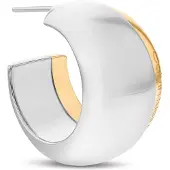 Calvin Klein Two Tone Hoop Earrings
