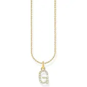 Thomas Sabo 18K guldpläterat bokstavssmycken G KE2246-414-14