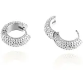 Mockberg Beaded Hoops Silver Small - Stjärnurmakarna