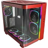 Montech KING 95 PRO Tempered Glass ARGB Midi-Tower Datorchassi Röd