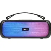 STREETZ TWS Boombox, IPX5, BT 5/AUX/USB-A, RGB-LED, svart