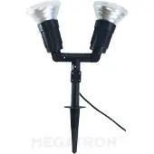 MEGATRON MT70814 Cappi 2 Trädgårdsbelysning LED E27 Svart