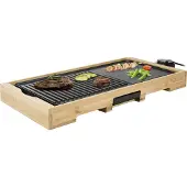 Tristar BP-2641 Bordsgrill Elektrisk Bambus, Svart
