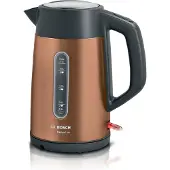 Bosch TWK4P439 vattenkokare - 1,7 L - Svart/Guld - 2400 W - Anti-kalk