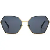 Komono Belle Gold black solglasögon