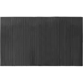 vidaXL Rektangulär matta, grå, 60x100 cm, bambu