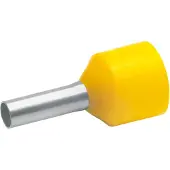 Klauke 43512 Ändhylsa 6 mm² Delisolerad Gul 100 st