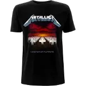 Ginza.se Metallica: Unisex T-Shirt/Master of Puppets Tracks (Black) (Back Print) (Large)