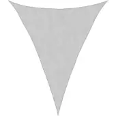 vidaXL Solsegel ljusgrå 5x6x6 m 100% polyesteroxford