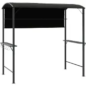 vidaXL Paviljong med tak 220x110x200 cm antracit