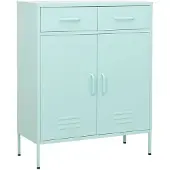 vidaXL Förvaringsskåp mintgrön 80x35x101,5 cm stål