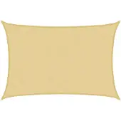 vidaXL Solsegel sandfärgat 2,5x2 m 100% polyesteroxford