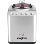 Magimix Gelato Expert, Glassmaskin med kompressor, 2 l, 2 hoar, Rostfritt stål, 30 min, 1,5 m
