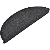 vidaXL Trappstegsmattor 10 st 56x17x3 cm antracit