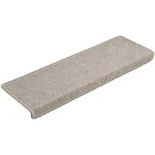 vidaXL Trappmattor 15 st 65x21x4 cm taupe rektangulär kant