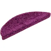 vidaXL Trappmattor 15 st 56x17x3 cm violett halvrunda