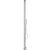vidaXL Utedusch 220 cm rostfritt stål