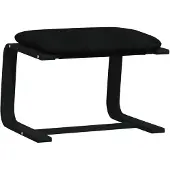 vidaXL Fotpall svart 51x41x40 cm tyg
