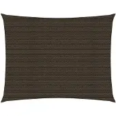 vidaXL Solsegel 160 g/m² brun 2,5x4,5 m HDPE