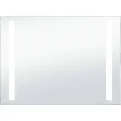 vidaXL Väggmonterad badrumsspegel med LED, 100 x 60 cm