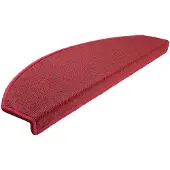 vidaXL Trappmattor 15 st 65x24x4 cm röd halvrunda stora