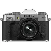 Fujifilm X -T50 + XC 15-45mm, 40,2 MP, 7728 x 5152 pixlar, X-Trans CMOS 5 HR, 6,2K, Pekskärm, Silver