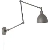 By Rydens Vägglampa , Bazar, Grå, Vardagsrum, Metall, Skandinavisk