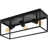 Eglo SILENTINA taklampa 3xE27 svart