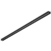 TRIO Lighting dUOline 2-fas strömskena, svart matt, 100cm DUOline, Svart, Arbetsrum / kontor, Metall, Skensystem