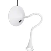TRIO Leuchten LED skrivbordslampa Viper, Vitt / opal, Vardagsrum / matsal, Syntetmaterial, Modern, LED-bordslampa