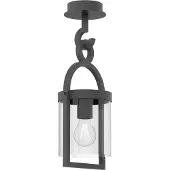 MANTRA Utomhushänglampa Maya, mörkgrå, IP54, höjd 44,5 cm dimbar, Svart, Aluminium / grå / zink, Lantlig / rustik