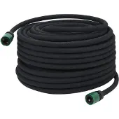 vidaXL Fuktslang svart 0,6" 50 m gummi