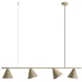 Aldex Hänglampa Hängeleuchte Form 4 , dimbar, Creme / bärnsten, Vardagsrum / matsal, Metall, Modern, Pendellampa