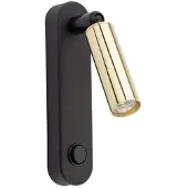 TK Lighting Vägglampa Enzo Long , Svart, Vardagsrum / matsal, Metall, Modern, Vägglampa, vägglampa inomhus