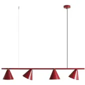 Aldex Hänglampa Hängeleuchte Form 4 , dimbar, Röd, Vardagsrum / matsal, Metall, Modern, Pendellampa