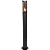 QAZQA Modern svart utomhusstolpe 80 cm IP44 - Rox