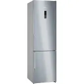 Siemens iQ500 KG39NAIBT - Kylskåp/frys - bottenfrysskåp - bredd: 60 cm - djup: 66.5 cm - höjd: 203 cm - 363 liter - Klass B - stål