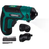 Vonroc Batteridriven skruvdragare 4V | Inkl. 9 – delar bitset