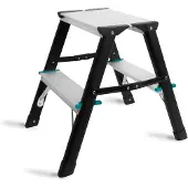 Vonroc Trappstege – 2 steg – antislip | Max. kapacitet 150kg