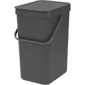 Brabantia Sophink med lock och handdtag 12L, Brabantia, Svart