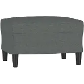 vidaXL Fotpall mörkgrå 60x50x41 cm tyg