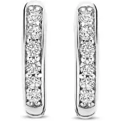 Ti sento hoops i silver med zirkonia stenar 10 mm 7954ZI